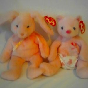 TY beanie baby set